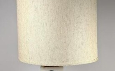 SAFRON and GLUCKSMAN Table Lamp. Marble squares with c