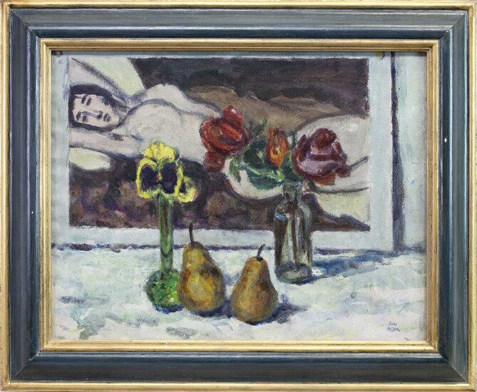 STILL LIFE WITH A PAINTING, AN OIL BY JOHN MILLER