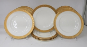 Set 11 Royal Worcester Lunch Plates, Marked