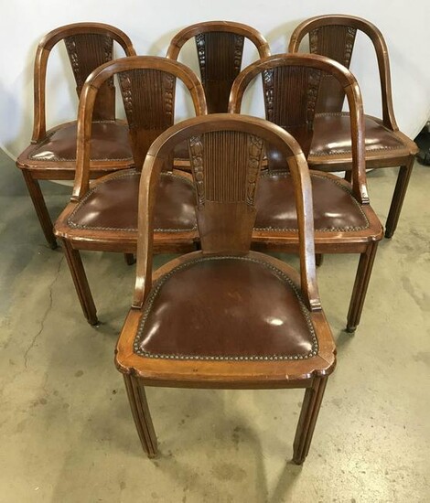 Set 6 Vintage Dining Room Chairs