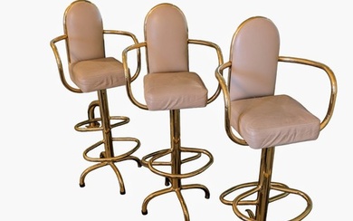 Set of 3 Mid Century Extremely High Quality Very Heavy Solid...
