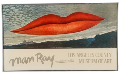 Signed Man Ray Exhibition Poster (1966)