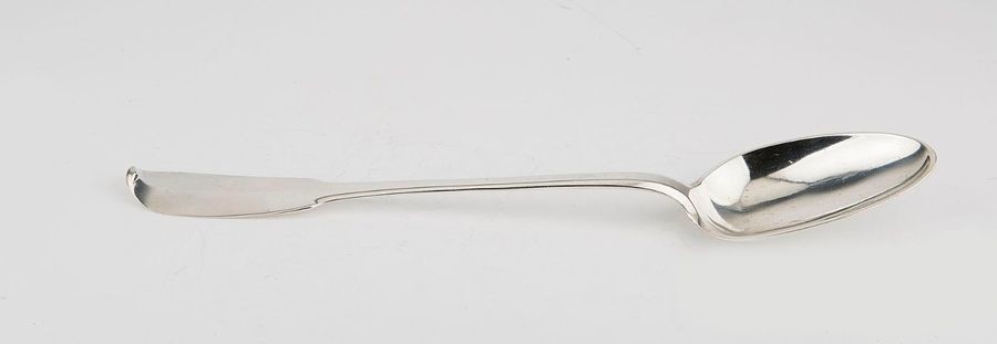 Silver ragout spoon, single dish model. Orleans 1768/1775....