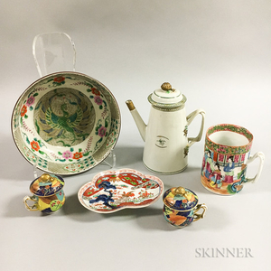 Six Chinese Export Porcelain Tableware Items.