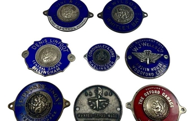 Six Enamelled Dashboard Dealer / Supplier Plaques Offered without reserve