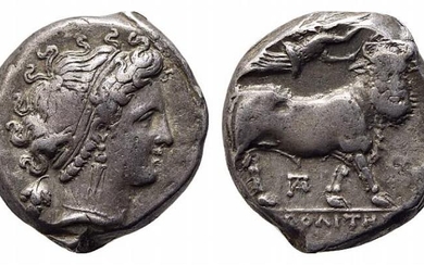 Southern Campania, Neapolis, c. 320-300 BC. AR Didrachm (18.5mm, 7.52g,...