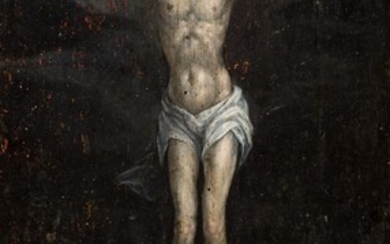 Spanish School 17th C. Christ in the cross