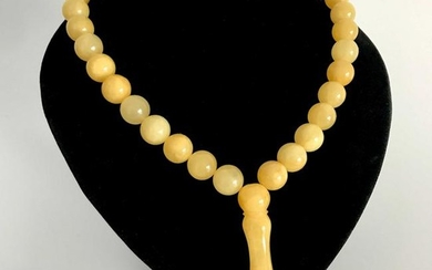 Stunning Amber Tesbih made from Round Amber beads