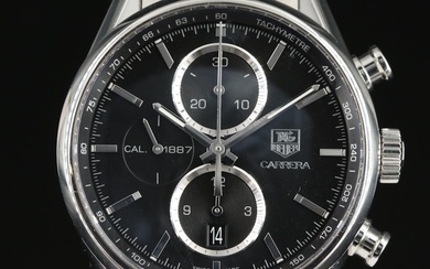 TAG Heuer Carrera Calibre 1887 Chrono Black 41MM Automatic Wristwatch