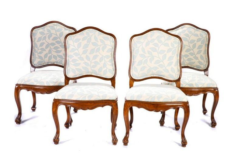 TEN FRENCH PROVINCIAL STYLE DINING CHAIRS