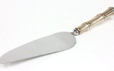 TIFFANY BAMBOO STERLING SILVER CAKE / PIE SERVER KNIFE