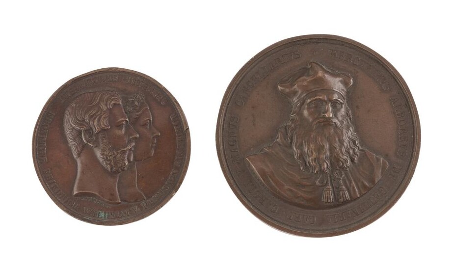 TWO BRONZE MEDALS 19TH CENTURY