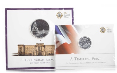 TWO SILVER PROOF COINS