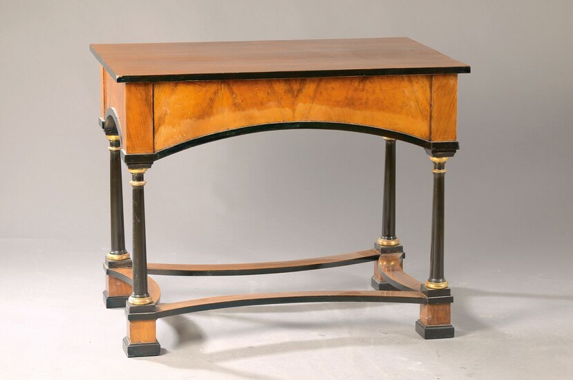 Table, in the Viennese Biedermeier style, marriage, partly...