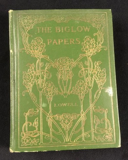 The Biglow Papers Green Hardcover Mini Book