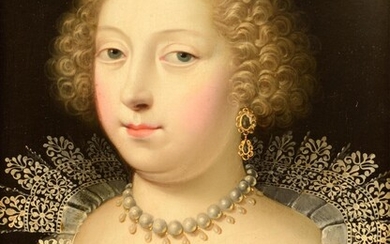 The portrait of the 'Duchesse d'Angoulême', 17thC, 26,5 x 33,5 cm