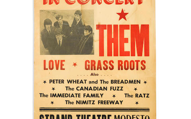 Them (Van Morrison): Concert Poster, 1966