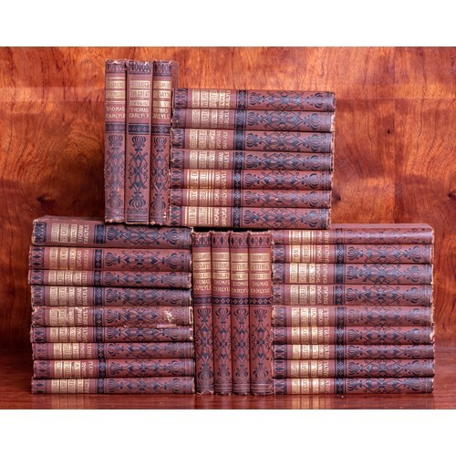 Thomas Carlyle Lot of 32 Volumes of the Works of Thomas Car...