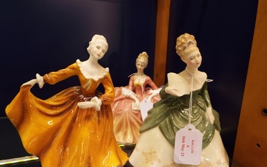 Three Royal Doulton figurines 'Kirsty' HN 2381, 'Soiree' HN ...