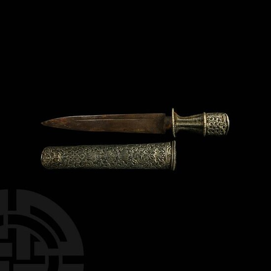 Tibetan Dagger and Scabbard