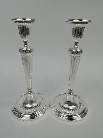 Tiffany Candlesticks 19187 Antique Neoclassical American Sterling Silver