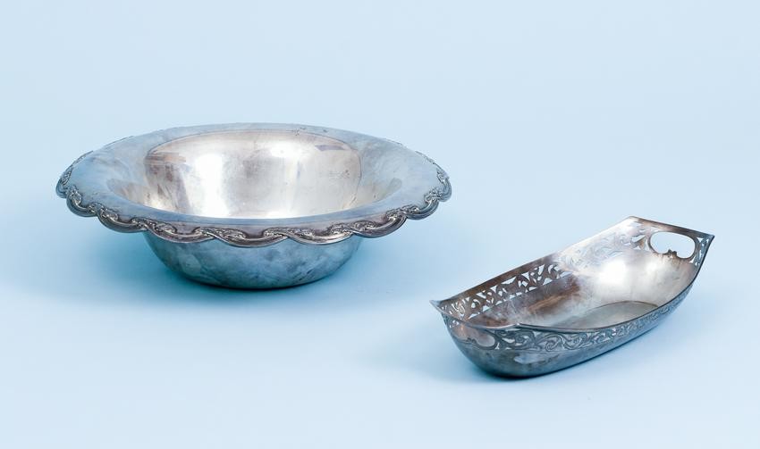 Tiffany Large Sterling Bowl and Tray