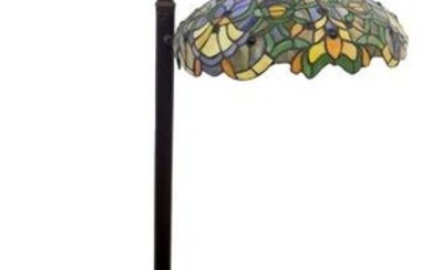 Tiffany-Style Leaded Glass Floor Lamp