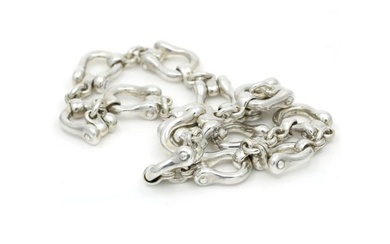 Tiffany & Co. Horseshoe Link Necklace In Sterling Silver