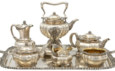 Tiffany & Co. Sterling Silver "Chrysanthemum" Tea &