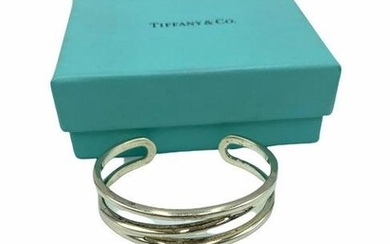 Tiffany & Co Sterling Silver Spiral Diagonal Zig Zag