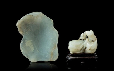 Two Carved Jade Articles