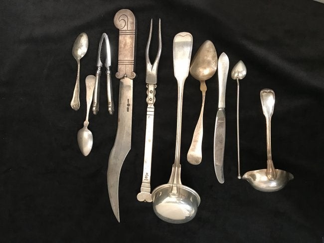 Various Silver Flatware and Serving Pieces, Sterling