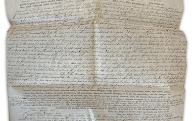 Very Early James Buchanan Signature on Deed and Later Deed to Him to Secure Loan