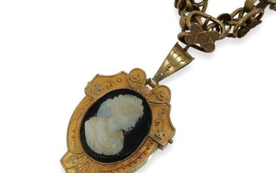 Victorian Cameo Pinchbeck Necklace