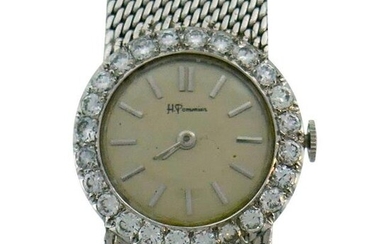 Vintage Ebel White Gold Diamond Wristwatch Retailed by