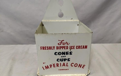 Vintage Imperial Ice Crema Cone Co Store Dispenser