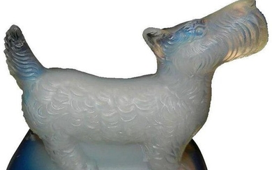 Vintage Sabino Medium Art Glass Scottie Dog Figurine