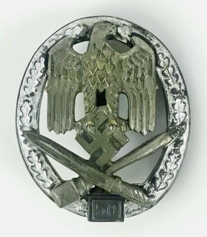 WW2 German Heer / SS 50 Assault Badge, Assmann