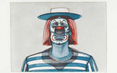 Wayne Thiebaud - Clown from Recent Etchings I