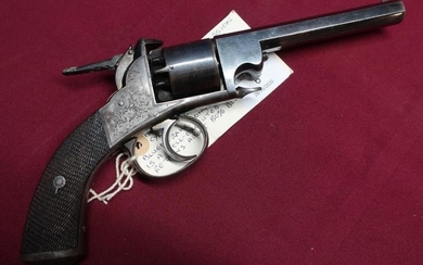 Webley Bentley open frame percussion cap revolver with extended...