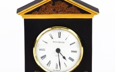 Wedgwood Fine Porcelain Neoclassical Mantel Clock