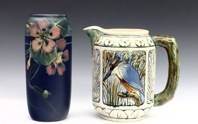 Weller Pottery Vase & Pitcher