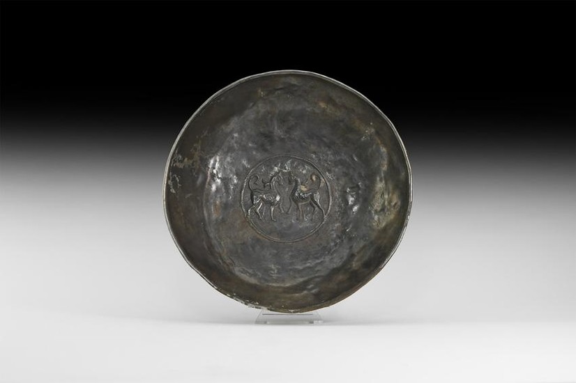 Western Asiatic Sogdian Silver Bowl with Animals