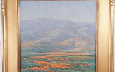 William Dorsey Oil On Board Ojai Landscape