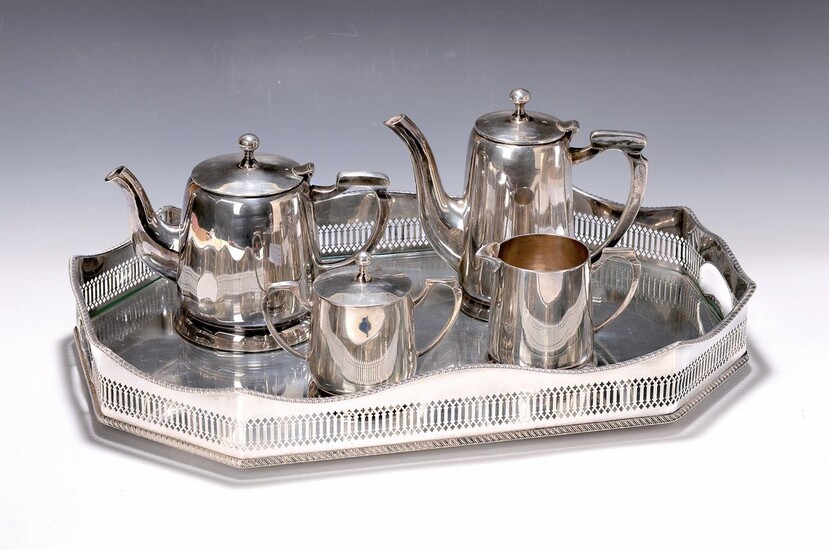 tray with coffee and tea set, around 1905/10,...