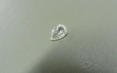 1.00ct pear shaped diamond, loose stone. J colour...