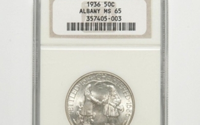1936 Albany Commemorative Half Dollar, NGC MS65.
