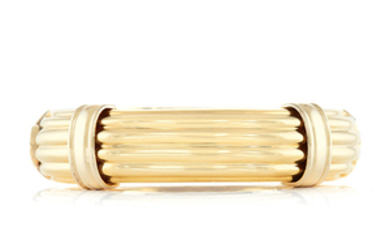 Two-Color Gold Bangle Bracelet