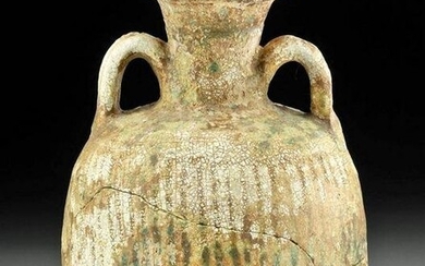 10th C. Islamic Glazed Pottery Amphora
