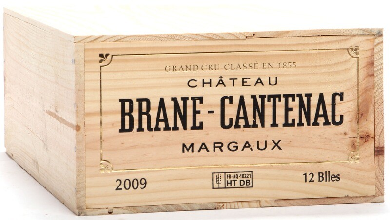 12 bts. Château Brane Cantenac, Margaux. 2. Cru Classé 2009 A (hf/in). Owc.